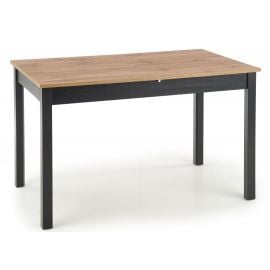 Halmar Greg Extendable Table 124x74cm, Oak/Black | Kitchen tables | prof.lv Viss Online