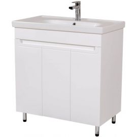 Aqua Rodos Omega 80 Bathroom Sink with Cabinet White (195986) | Sinks with Cabinet | prof.lv Viss Online