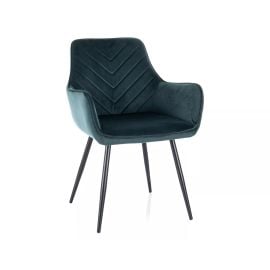 Virtuves Krēsls Signal Fig Velvet, 59x57x85cm, Zaļš/Melns (FIGVCZ) | Signal | prof.lv Viss Online