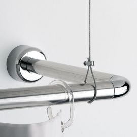 Gedy Shower Curtain Rod Support | Shower curtain rods | prof.lv Viss Online