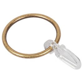 Классические кольца для занавесок Dekorika с крючками, Ø25мм, 10 шт., золото