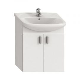 Jika Lyra 65 Bathroom Sink with Cabinet, 65x48cm, H=70cm White (H4519614323001) | Bathroom furniture | prof.lv Viss Online