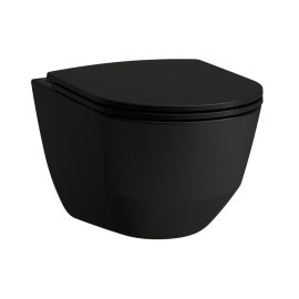 Laufen Pro Rimless Wall Hung Toilet Bowl Without Seat, Black (H8209667160001) | Toilets | prof.lv Viss Online