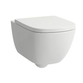 Laufen Palomba Wall Hung Rimless Toilet Bowl Soft Close, QR Seat, White (H8668000000001) | Laufen | prof.lv Viss Online