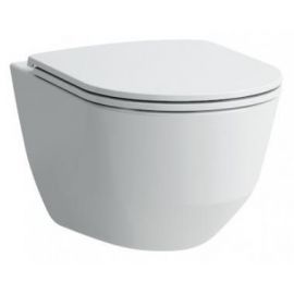 Laufen Pro Wall-Hung Toilet Bowl Rimless Soft Close Slim Seat, White (H8669570000001) | Hanging pots | prof.lv Viss Online