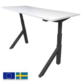 Linergo Height Adjustable Desk 120x70x2.5cm Black/White (79-1270-MB) | Linergo | prof.lv Viss Online