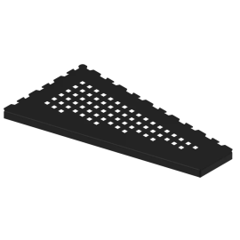 Dušas Plaukts Estil Guru Evolux Plus Trapezoid Asim Dark, melns (IZ10307) | Estil Guru | prof.lv Viss Online