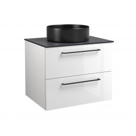 Raguvos Furniture Joy 61 Bathroom Sink with Cabinet on Surface White (1251332112)