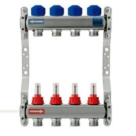Kan-therm NT underfloor heating manifold with flow meter | Kan-Therm | prof.lv Viss Online