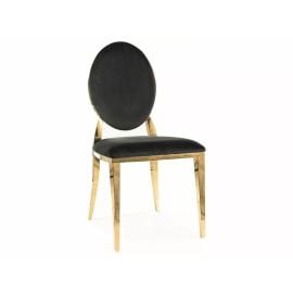 Virtuves Krēsls Signal King Velvet, 58x47x95cm, Melns/Zelta (KINGVZLC) | Signal | prof.lv Viss Online