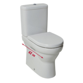 Tualetes Pods Roca Tigo, ar SC/QR vāku, balts (KK TIGO BTW) | Roca | prof.lv Viss Online