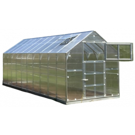 Baumera Classic House 2 Greenhouse with Foundation and Polycarbonate Cover | Polycarbonate greenhouses | prof.lv Viss Online