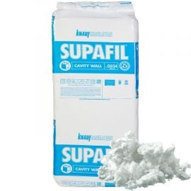 KNAUF INSULATION Supafil Cavity Wall Blown-in Insulation, 16.6 kg | Mineral wool insulation | prof.lv Viss Online