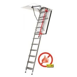 Пожаробезопасная складная лестница Fakro LMF EI120 с металлическими ступенями | Лестницы и поручни | prof.lv Viss Online