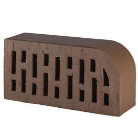 Lode Brunis F15 Decorative Brick, Perforated, Brown, Smooth 250x120x65mm (11.201115L)
