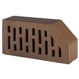 Lode Brunis F6 Decorative Brick, Perforated, Brown, Smooth 250x120x65mm (11.201106L)