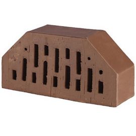 Lode Brunis F7 Decorative Brick, Perforated, Brown, Smooth 250x120x65mm (11.201107L) | Bricks | prof.lv Viss Online