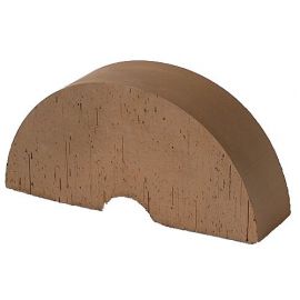 Lode Brunis (Radial) Facing Brick, Full, Brown, Smooth 250x121x65mm (12.201130L)