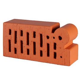 Lode Janka F18 Facing Brick, Perforated, Red, Smooth 250x120x65mm (11.101118L) | Bricks | prof.lv Viss Online