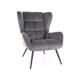 Atpūtas krēsls Signal Louis Velvet, 87x75x91cm, Pelēks (LOUISVCSZ) | Signal | prof.lv Viss Online