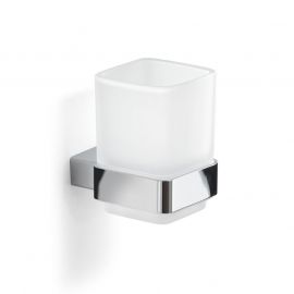 Gedy glass with holder Karma, chrome | Bathroom accessories | prof.lv Viss Online