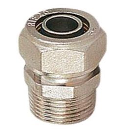 Nickel-plated brass nipple with external thread | Nickel-plated brass compression fittings | prof.lv Viss Online