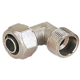 GTN Nickel-plated Brass Angle with External Thread | For water pipes and heating | prof.lv Viss Online
