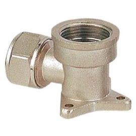 Nickel-plated brass hook for wall mounting | Nickel-plated brass compression fittings | prof.lv Viss Online