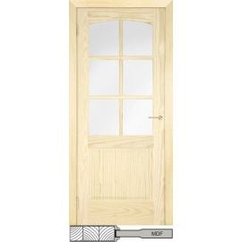 Комплект дверей из сосны Madepar Malaga Crystal - коробка, петли, 2 замка | Двери из сосновой древесины | prof.lv Viss Online