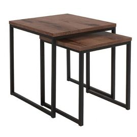 Black Red White Coffee Table 40x40/50x50cm, Dark Brown Oak (D05034-LAW/40+LAW/50-DMON) | Coffee tables | prof.lv Viss Online