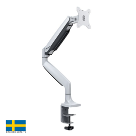 Monitor Arm with Gas Spring, White | Linergo | prof.lv Viss Online