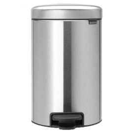 Brabantia Bathroom Pedal Bin (Trash Can) NewIcon, 12l, Matt Steel FPP | Bathroom waste bins | prof.lv Viss Online