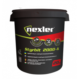 Битумно-резиновый клей Nexler Styrbit 2000K для XPS, EPS 20 кг | Битумная мастика | prof.lv Viss Online