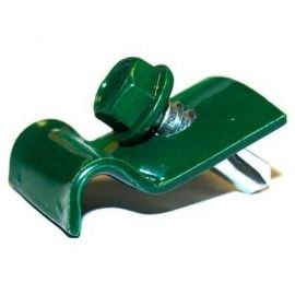 Žoga metāla stiprinājums stieplei, ar skrūvi, zaļš (RAL6005)