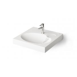 Paa Claro stone composite sink for washing machine 60x60cm, with siphon and bracket white, KICLASIF/00 | Paa | prof.lv Viss Online