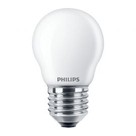 Лампа Philips Classic (нить) LED с цоколем E14, матовое белое стекло | Philips | prof.lv Viss Online