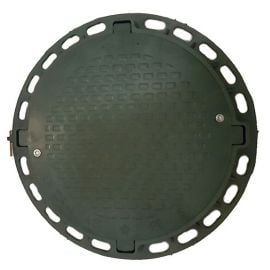 Polymer 790 Plastic sewer manhole with lid, H-80mm, green | Blocks, bricks | prof.lv Viss Online