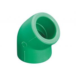 Kan-therm PPR уголок 45°, зеленый | Плавкие пластиковые трубы и фитинги | prof.lv Viss Online