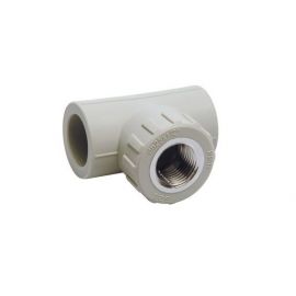 Kan-therm PPR T-coupling with thread, grey | Melting plastic pipes and fittings | prof.lv Viss Online