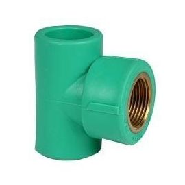 Kan-therm PPR Т-отвод с резьбой, зеленый | Плавкие пластиковые трубы и фитинги | prof.lv Viss Online
