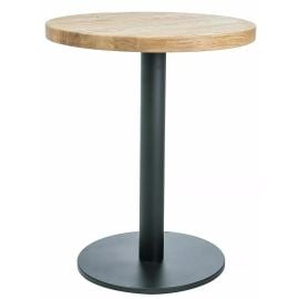 Signal Puro II Kitchen Table / Dining Table 70x76cm Brown, Black (PURO2LDCFI70) | Kitchen tables | prof.lv Viss Online