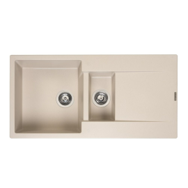 Virtuves izlietne Reginox Amsterdam 15, Iebūvējamā, Granīts, Bēša (R30981) | Reginox | prof.lv Viss Online