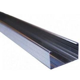 Steela Profil Reģipša metāla profili CW (Starpsienu vertikālie profili) 100mm