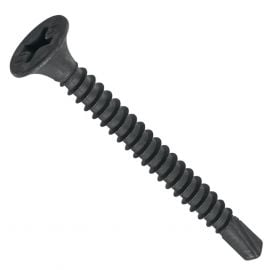 Hexagon screw with washer black, phosphated | Screws for plasterboard | prof.lv Viss Online
