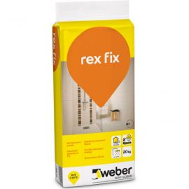 Weber Rex Fix Эластичный клей для плитки 20кг | Сухие строительные смеси | prof.lv Viss Online