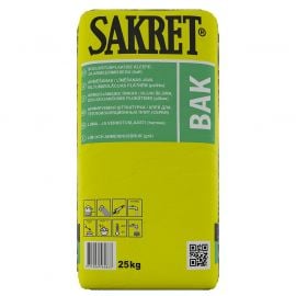 Sakret BAK Grey Adhesive and Reinforcing Mortar for Thermal Insulation Boards | Receive immediately | prof.lv Viss Online