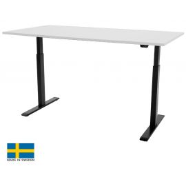 Linergo Scandic Height Adjustable Table 120x70x2.5cm Black/White (78-1270-MB) | Linergo | prof.lv Viss Online