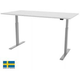 Linergo Scandic Adjustable Height Table 100x70x2.5cm Grey/White (78-1070-PB) | Linergo | prof.lv Viss Online