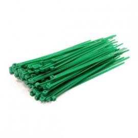 Пластиковые кабельные стяжки SapiSelco, зеленые | Кабельные стяжки  и крепления | prof.lv Viss Online