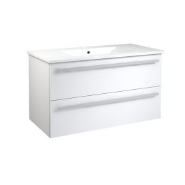 Рагувос Бальдай Серена 101.5 раковина для ванной комнаты с шкафчиком Белый глянцевый (14113711) | Raguvos Baldai | prof.lv Viss Online